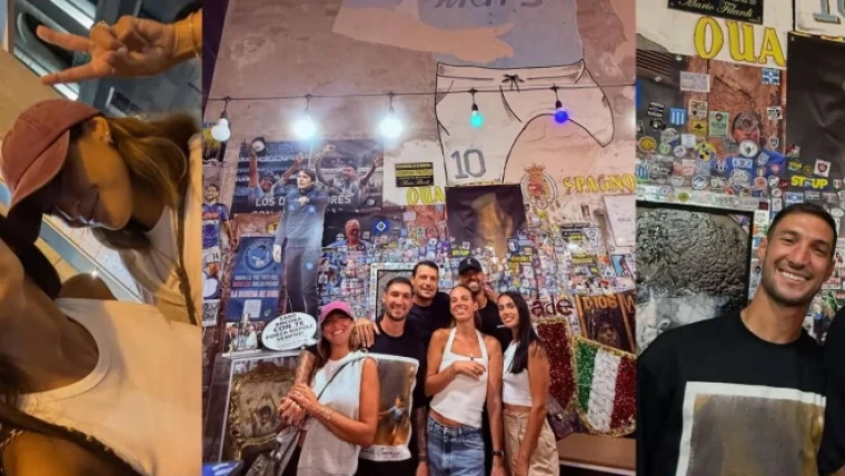 Napoli, Politano e Spinazzola nei Quartieri Spagnoli: l’omaggio social a Maradona con le mogli