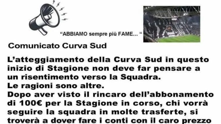 FOTO - I tifosi bianconeri protestano contro il club