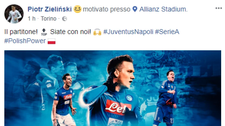 Juve-Napoli: la carica di Zielinski