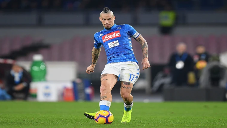 Hamsik in azione