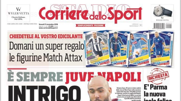 LA COPERTINA - "Intrigo Zaza, manca un solo si"