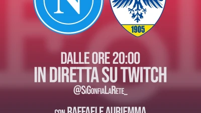 Torna in diretta Si Gonfia La Rete, vi aspettiamo nel post partita di Napoli-Anaune