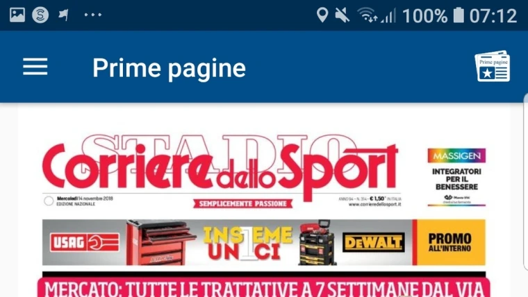 EDICOLA - Ecco le prime di oggi!