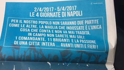 L'iniziativa: un gruppo di tifosi acquista l'ultima pagina del Mattino e lancia un messaggio alla squadra in vista di Napoli-Juve