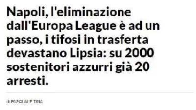 FAKE NEWS - Tifosi del Napoli devastano Lipsia: condivisioni virali, ma è tutto falso