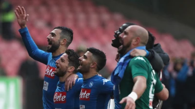 Napoli, il pari di San Siro vale un record
