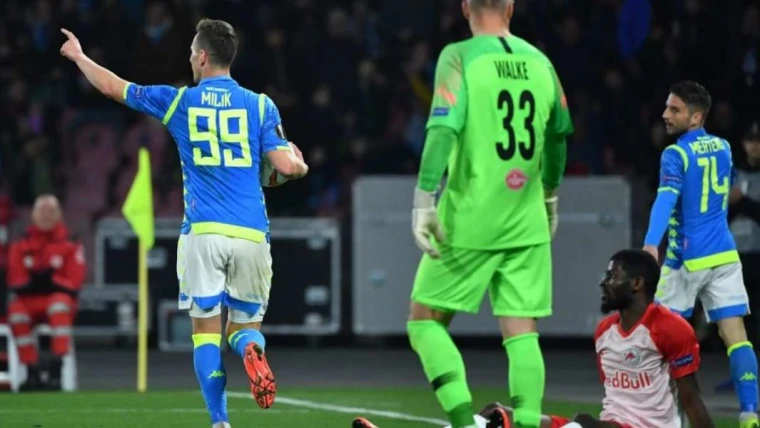 Napoli, 7 giocatori a segno in 4 partite di Europa League: è primato